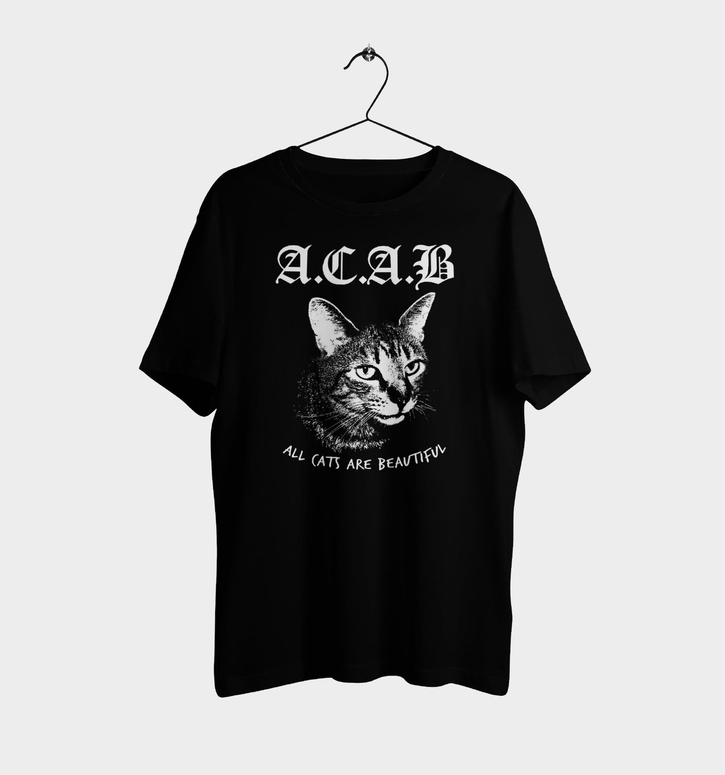 A.C.A.B | All Cats Are Beautiful Shirt Baskılı T-Shirt