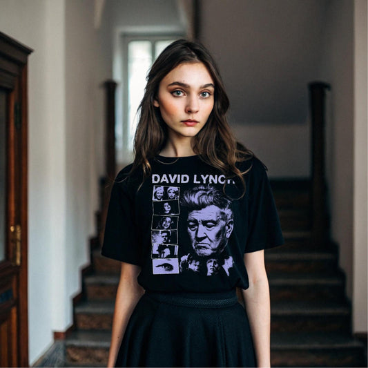 David Lynch Poster Baskılı T-Shirt
