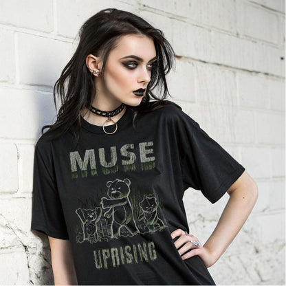 Show off your love for iconic rock/metal music with this striking album-inspired t-shirt. The detailed graphic design brings bold, artistic energy to your wardrobe. Perfect for music enthusiasts who appreciate album artwork and unique band-inspired fashion! 🎸🔥 #RockTee #MetalTShirt #AlbumArt #MusicMerch